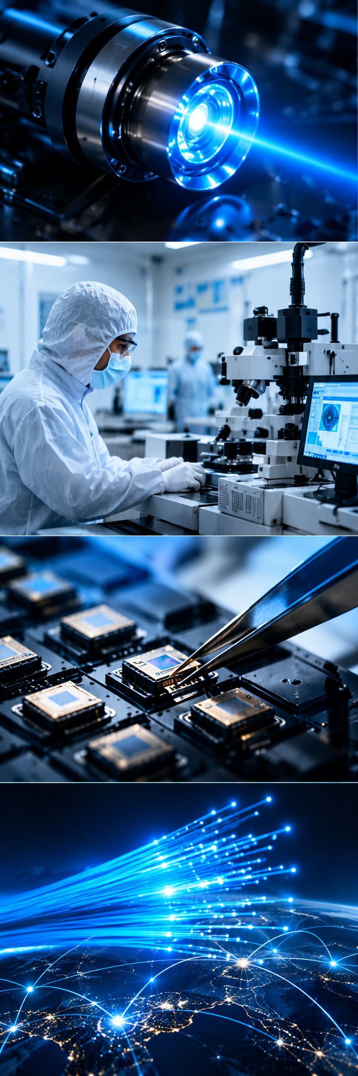 Optoelectronics, development, packaging and communications imagery